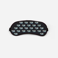 Thumbnail for Bombardier Challenger 605 - Cartoon Pattern - Sleep Mask - Black