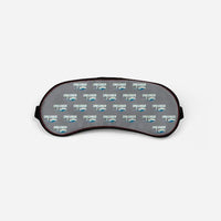Thumbnail for Bombardier Challenger 605 - Cartoon Pattern - Sleep Mask - Gray