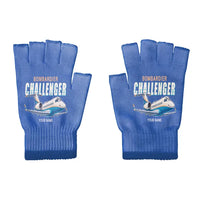 Thumbnail for Bombardier Challenger 605 - Gloves - Cut - Cartoon + Name - Blue