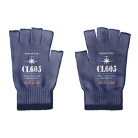 Thumbnail for Bombardier Challenger 605 - Gloves - Cut - Heritage + Name - Navy Blue