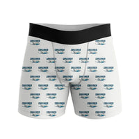Thumbnail for Bombardier Challenger 605 - Men Boxers - Cartoon Pattern - White
