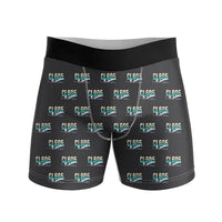 Thumbnail for Bombardier Challenger 605 - Men Boxers - Original Pattern - Black