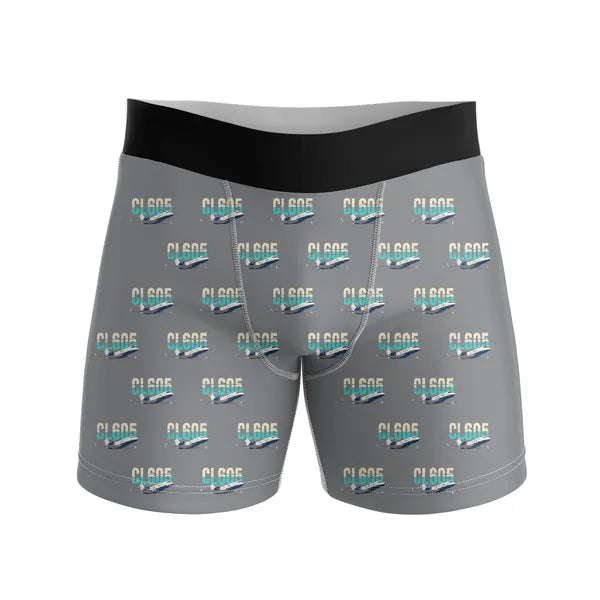 Bombardier Challenger 605 - Men Boxers - Original Pattern - Gray