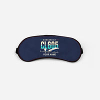 Thumbnail for Bombardier Challenger 605 - Original + Name - Sleep Mask - Navy Blue