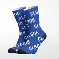Thumbnail for Bombardier Challenger 605 - Socks - Royal Blue