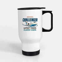 Thumbnail for Bombardier Challenger 650 - Cartoon - Stainless Steel with Holder - White