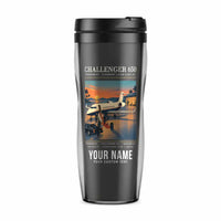 Thumbnail for Bombardier Challenger 650 - Poster + Name - Plastic (No Holder) - Gray