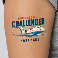 Thumbnail for Bombardier Challenger 650 - Tattoo - Cartoon + Name
