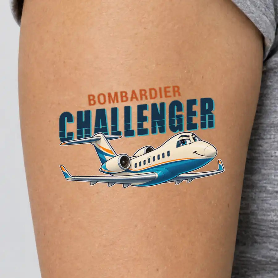 Bombardier Challenger 650 - Tattoo - Cartoon