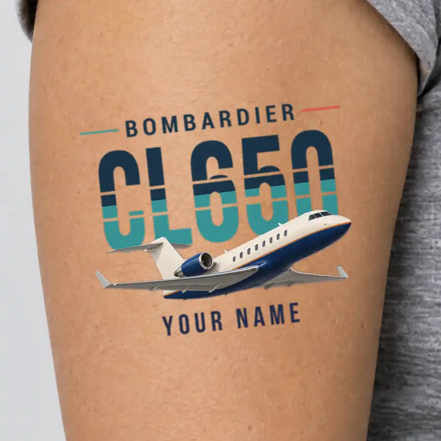 Bombardier Challenger 650 - Tattoo - Original + Name