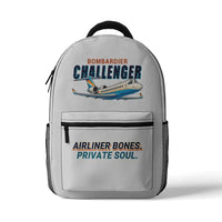 Thumbnail for Bombardier Challenger 850 - 3D Backpack - Cartoon - White