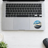 Thumbnail for Bombardier Challenger 850 - 3D + Name - Circle Sticker - Laptop