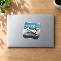 Thumbnail for Bombardier Challenger 850 - 3D - Square Sticker - MacBook