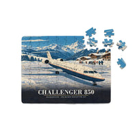 Thumbnail for Bombardier Challenger 850 - Horizontal + Text - Canvas Puzzle