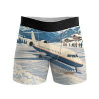 Thumbnail for Bombardier Challenger 850 - Men Boxers - 3D + Name - Full Print