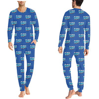 Thumbnail for Bombardier Challenger 850 - Men Pajamas - Original Pattern - Blue