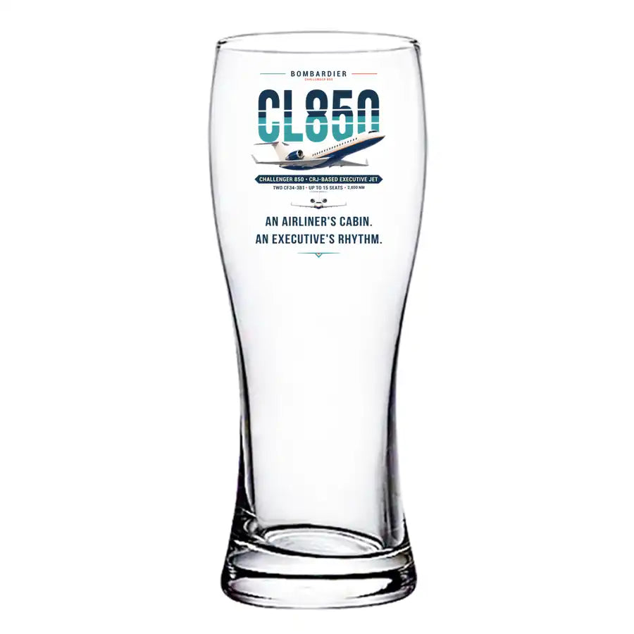 Bombardier Challenger 850 - Original - Pilsner Beer Glass