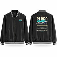 Thumbnail for Bombardier Challenger 850 Stylish Jackets - Baseball Collar - Original - Black