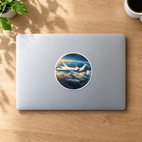 Thumbnail for Bombardier Global 5000 - 3D - Circle Sticker - MacBook