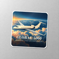 Thumbnail for Bombardier Global 5000 - 3D - Square Sticker - Close-up