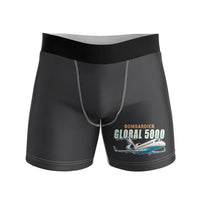 Thumbnail for Bombardier Global 5000 - Men Boxers - Cartoon - Black