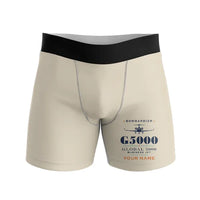 Thumbnail for Bombardier Global 5000 - Men Boxers - Heritage + Name - Beige