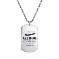 Thumbnail for Bombardier Global 5000 - Necklace - Heritage - Silver