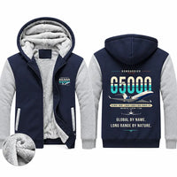 Thumbnail for Bombardier Global 5000 Zipped Sweatshirts - Original - Navy & Gray