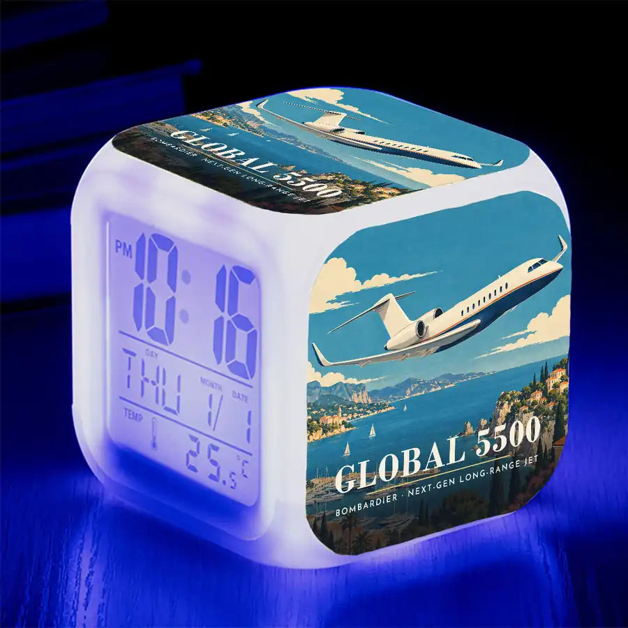 Bombardier Global 5500 - 3D - Alarm Clock