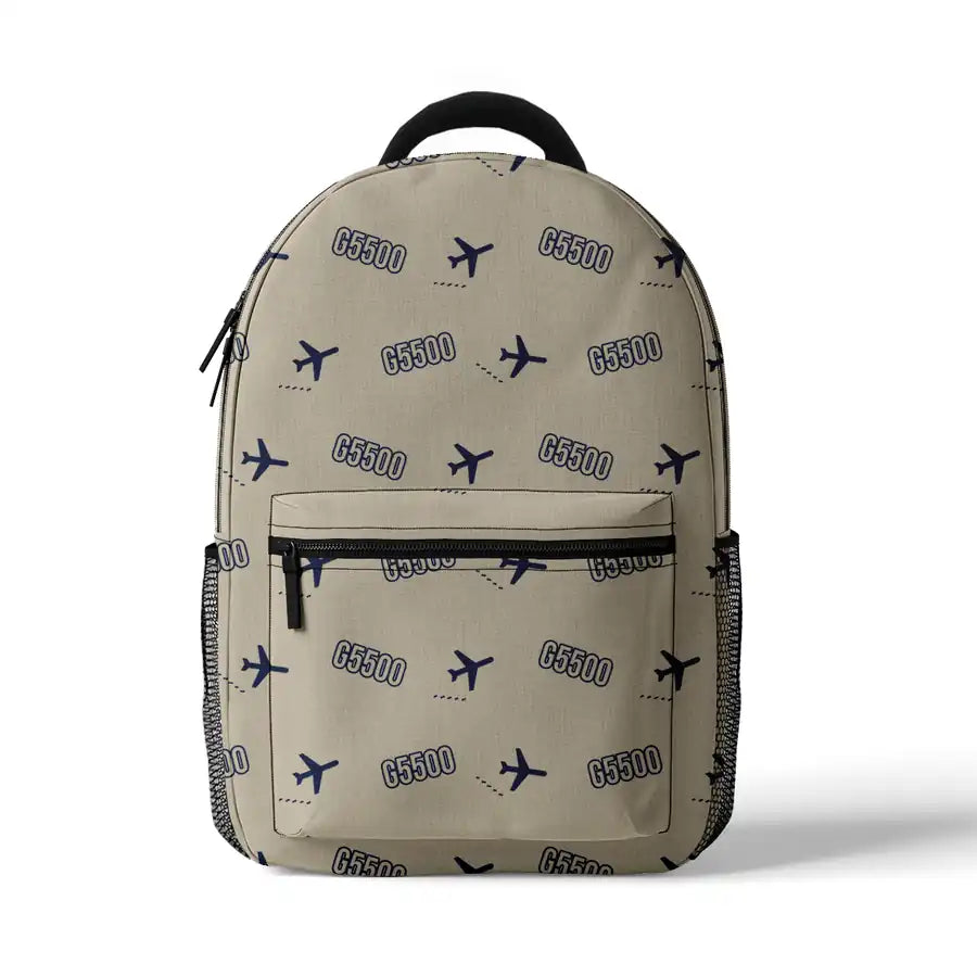 Bombardier Global 5500 - 3D Backpack - 3D Pattern - Beige