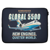 Thumbnail for Bombardier Global 5500 - Cartoon - Laptop Sleeve