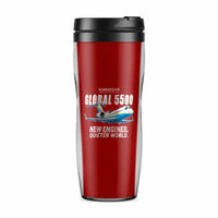 Thumbnail for Bombardier Global 5500 - Cartoon - Plastic (No Holder) - Red
