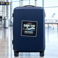 Thumbnail for Bombardier Global 5500 - Cartoon - Square Sticker - Suitcase