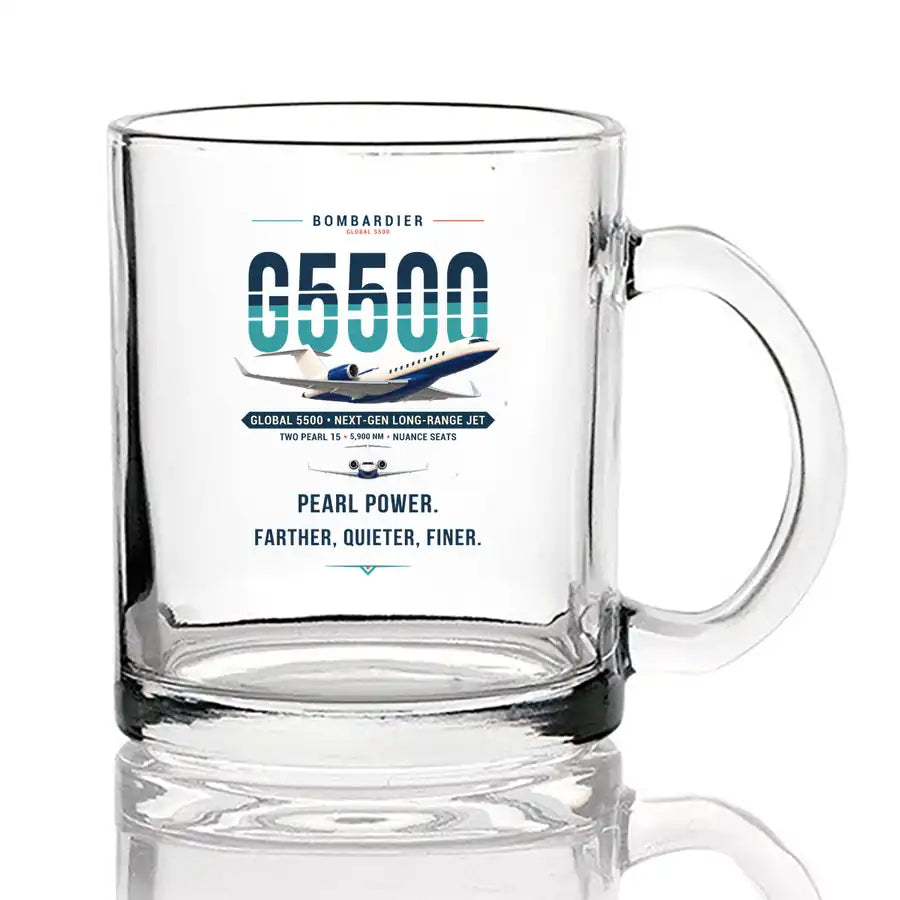 Bombardier Global 5500 - Original - Coffee & Tea Glass