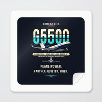 Thumbnail for Bombardier Global 5500 - Original - Square Sticker - Peel