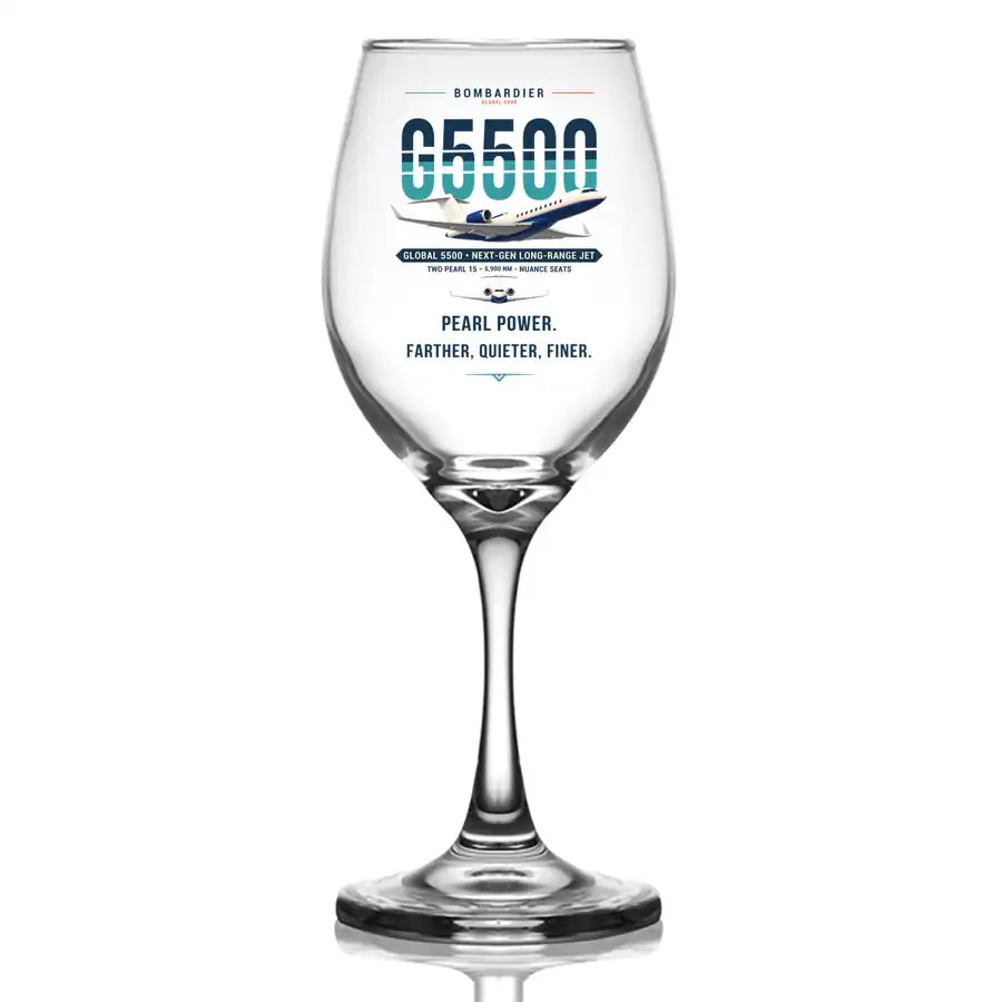 Bombardier Global 5500 - Original - Wine Glass