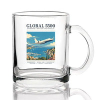 Thumbnail for Bombardier Global 5500 - Poster - Coffee & Tea Glass