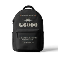 Thumbnail for Bombardier Global 6000 - 3D Backpack - Heritage - Gray