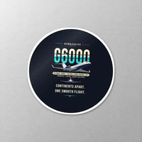 Thumbnail for Bombardier Global 6000 - Original - Circle Sticker - Close-up