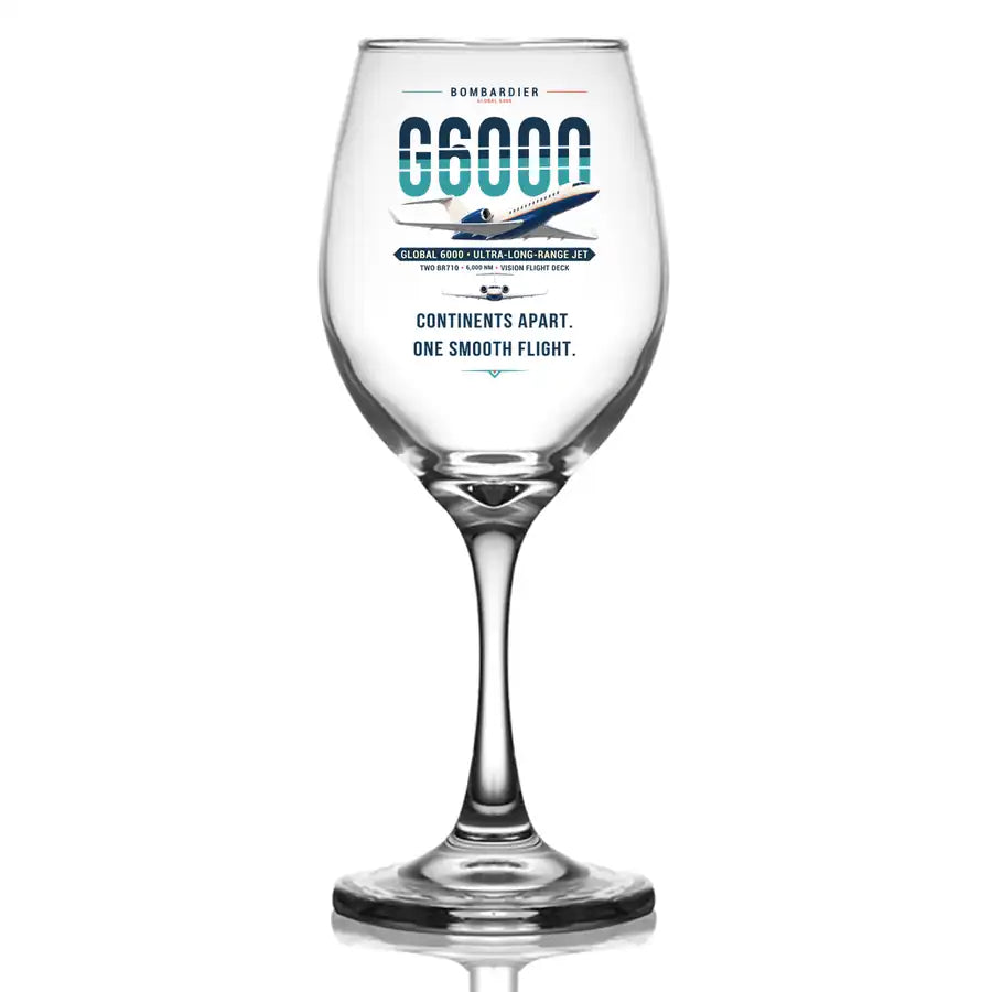 Bombardier Global 6000 - Original - Wine Glass