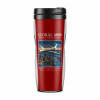 Thumbnail for Bombardier Global 6000 - Poster - Plastic (No Holder) - Red