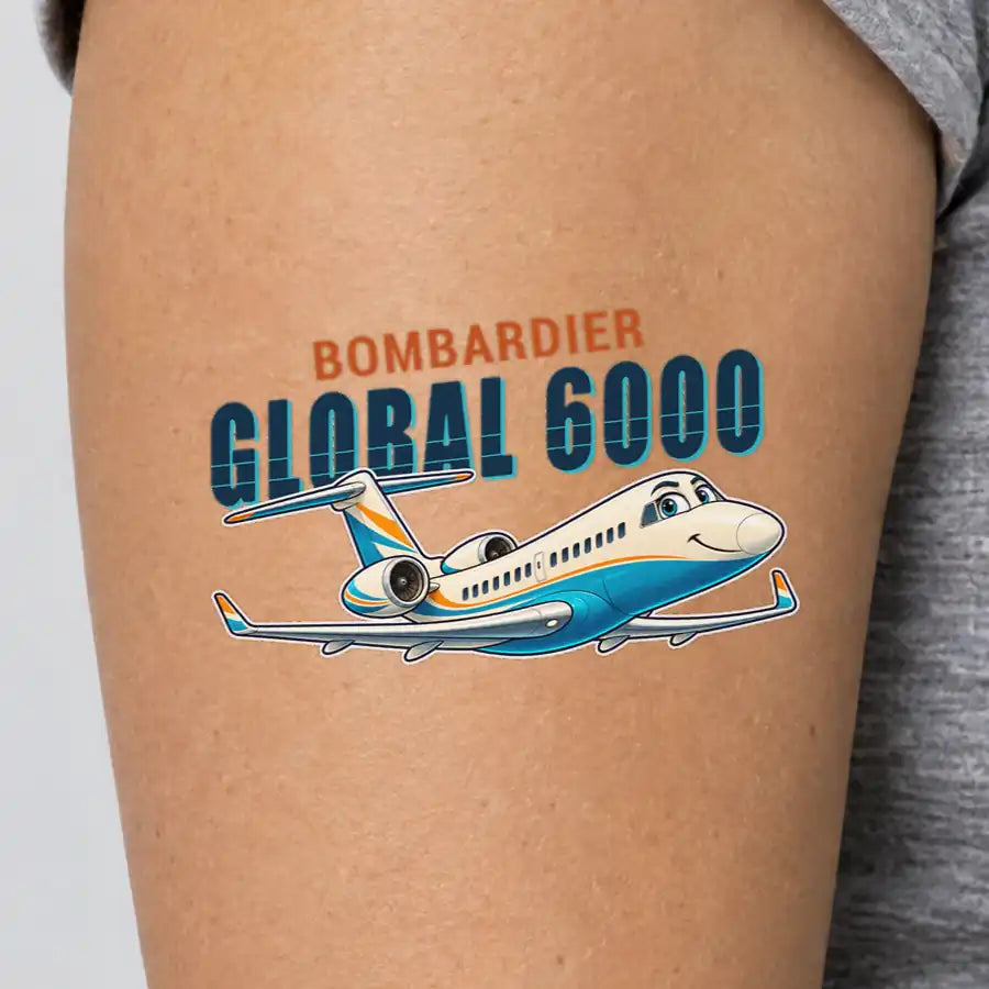 Bombardier Global 6000 - Tattoo - Cartoon