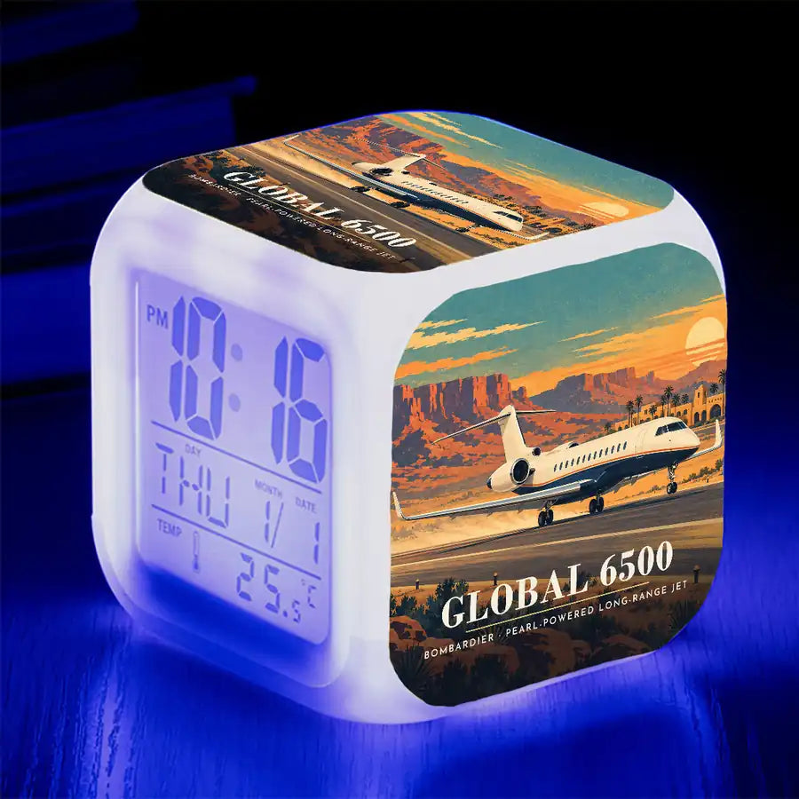 Bombardier Global 6500 - 3D - Alarm Clock