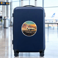 Thumbnail for Bombardier Global 6500 - 3D - Circle Sticker - Suitcase