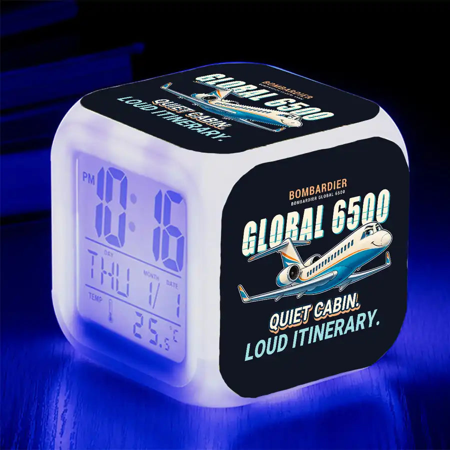 Bombardier Global 6500 - Cartoon - Alarm Clock