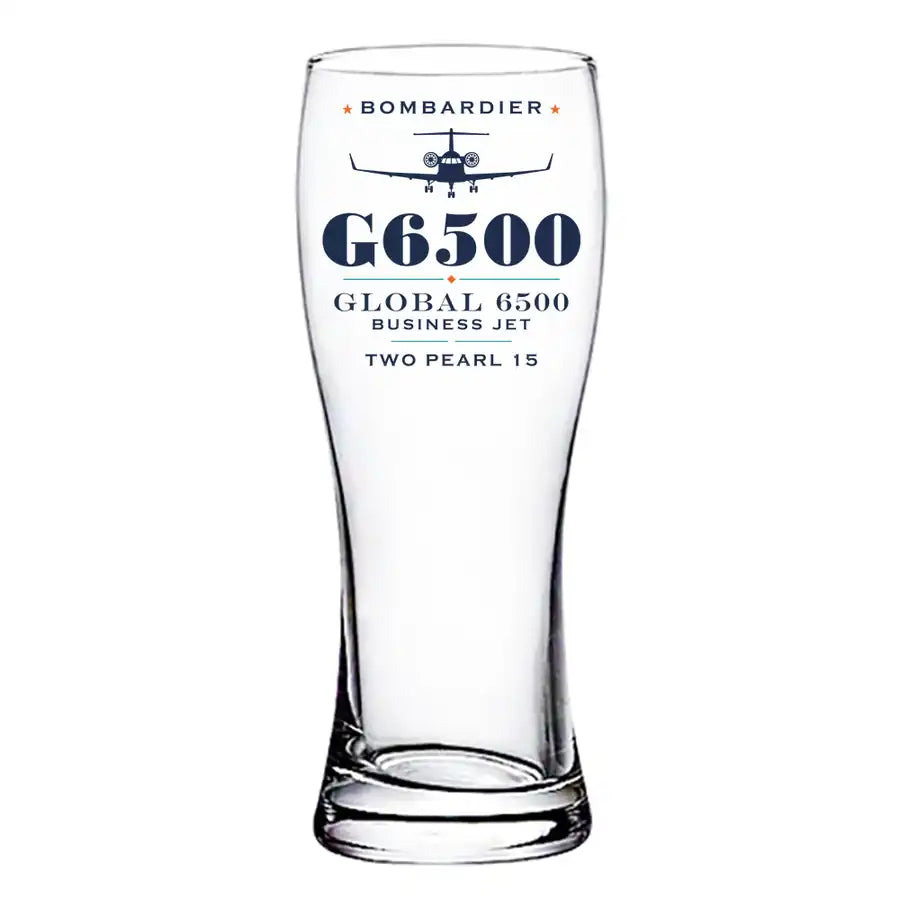 Bombardier Global 6500 - Heritage - Pilsner Beer Glass