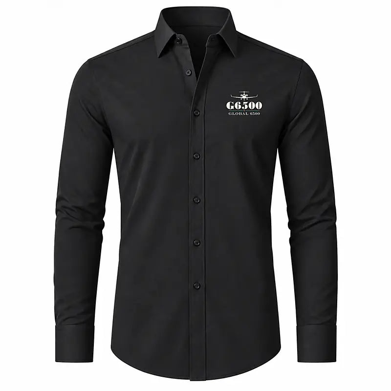 Bombardier Global 6500 - Long Sleeve Shirt - Heritage - Black