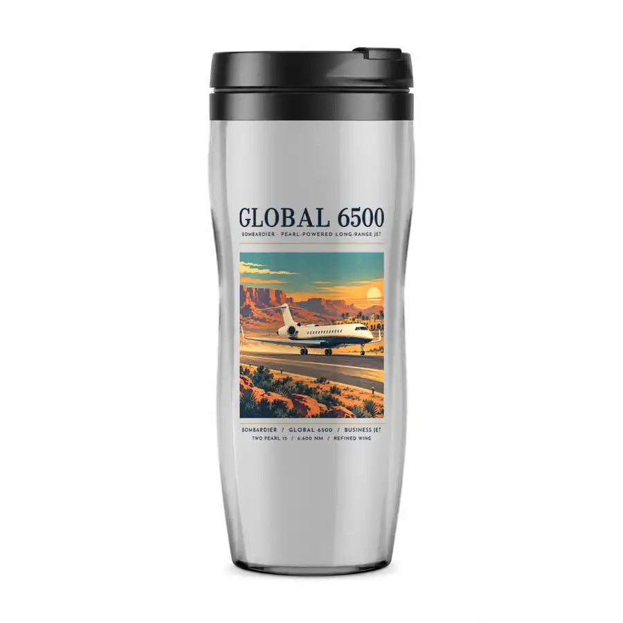 Bombardier Global 6500 - Poster - Plastic (No Holder) - Light Gray