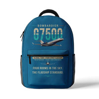 Thumbnail for Bombardier Global 7500 - 3D Backpack - Original - Light Blue