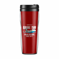 Thumbnail for Bombardier Global 7500 - Cartoon - Plastic (No Holder) - Red
